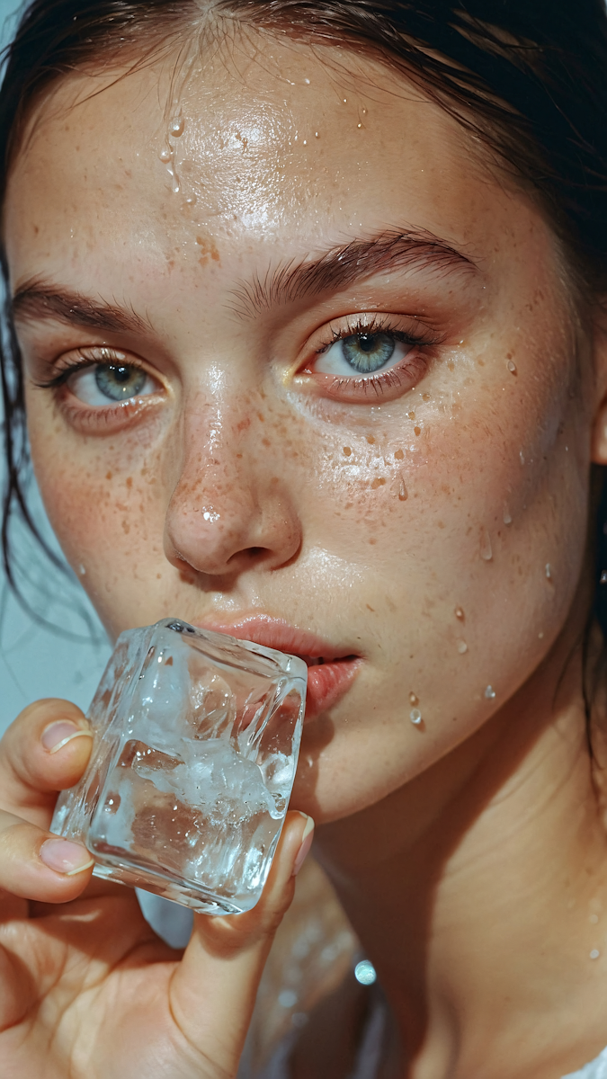 Freckled Woman Portrait
