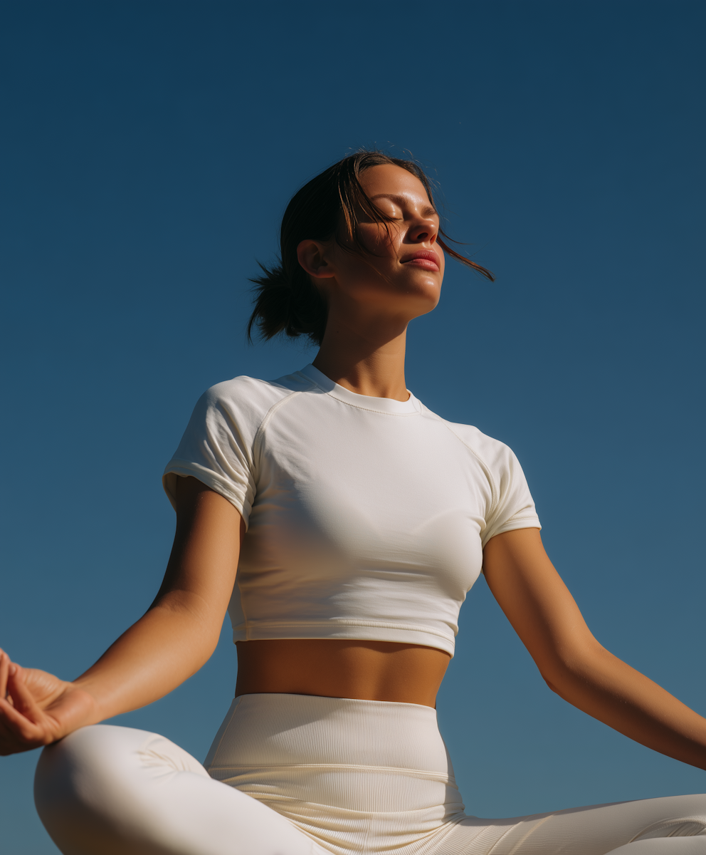 Outdoor Meditation Scene